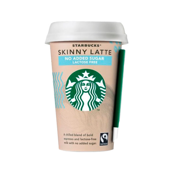 نوشیدنی استار باکس لیوانی اسکینی لاته شوگر فری ۲۲۰ میل STARBUCKS