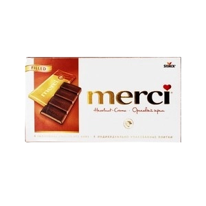 شکلات 100گرم فندوقی مرسی