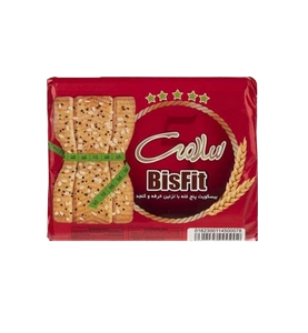 بیسکویت 5 غله با تزئین خرفه و کنجد 225 گرم سلامت