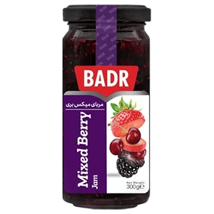 مربا میکس بری شیشه ایی 300 گرمی بدر