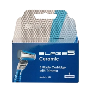 تیغ یدک سیستم 5 لبه بلیز 5 بسته 4 عددی سیلور