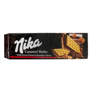 ویفر کاراملی نان کاکائو فندق 133 گرمی نیکا ویتانا