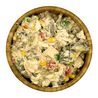 سالاد مرغ و قارچ مخصوص درنا