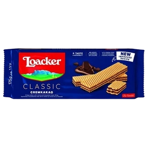 بیسکوئیت ویفری کاکائویی کلاسیک 175 گرمی لواکر