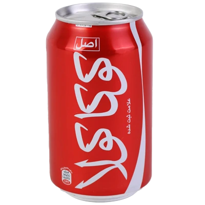 نوشابه قوطی 320 میل کوکاکولا اورجینال