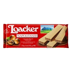 بیسکوئیت ویفری فندقی 175 گرمی لواکر