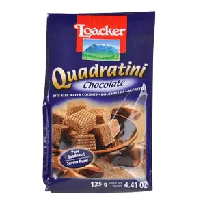 ویفر شکلاتی 125 گرمی کیسه ای لواکر