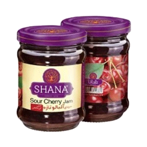 مربا آلبالو شیشه 210 گرمی شانا