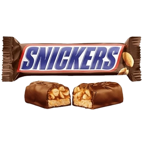 شکلات با مغز بادام زمینی اسنیکرز