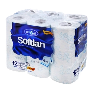 دستمال توالت 12قلو سافتلن