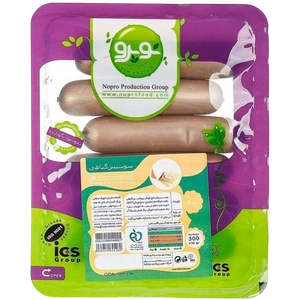 سوسیس فرانکفورتر وکیوم 300 گرمی گیاهی نوپرو