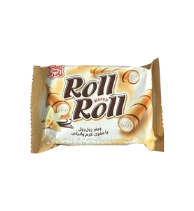 ویفر رول با مغزی کرم وانیلی نادری