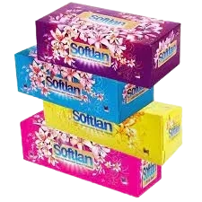 دستمال کاغذی 300 برگ طرح باغ بهشت سافتلن