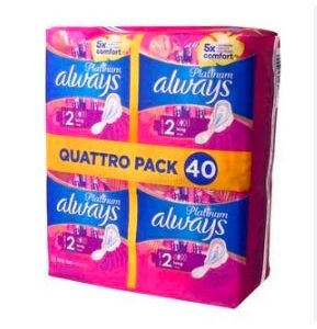 نوار بهداشتی ۴۰ عددی پلاتینیوم Always