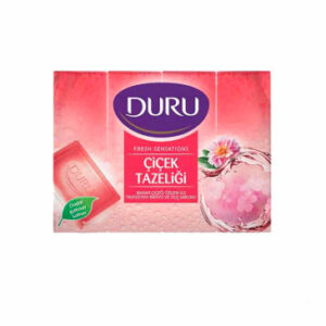 صابون ۴ عددی فلاور دورو صورتی